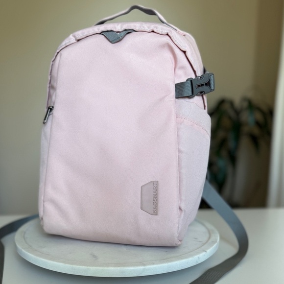 Bagsmart Camera Laptop Bag Backpack Travel Media Photography Pink Small - Picture 2 of 15